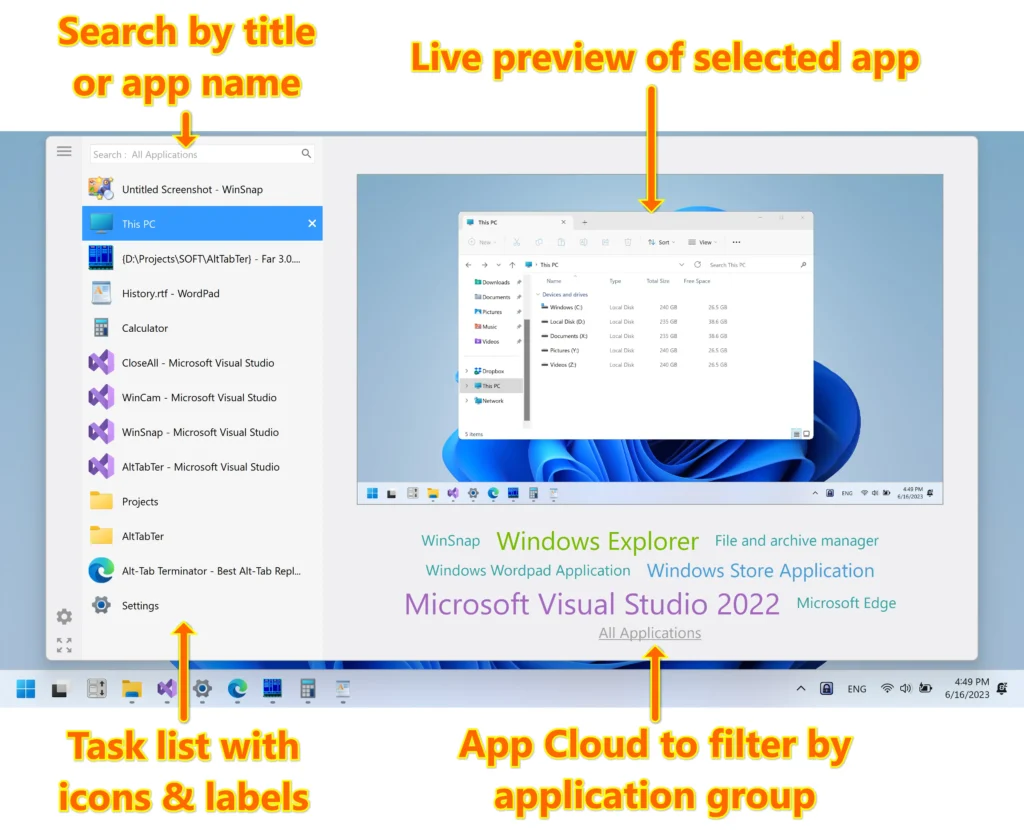 تحميل برنامج Alt-Tab Terminator Pro لإدارة نوافذ ويندوز بسرعة واحترافية