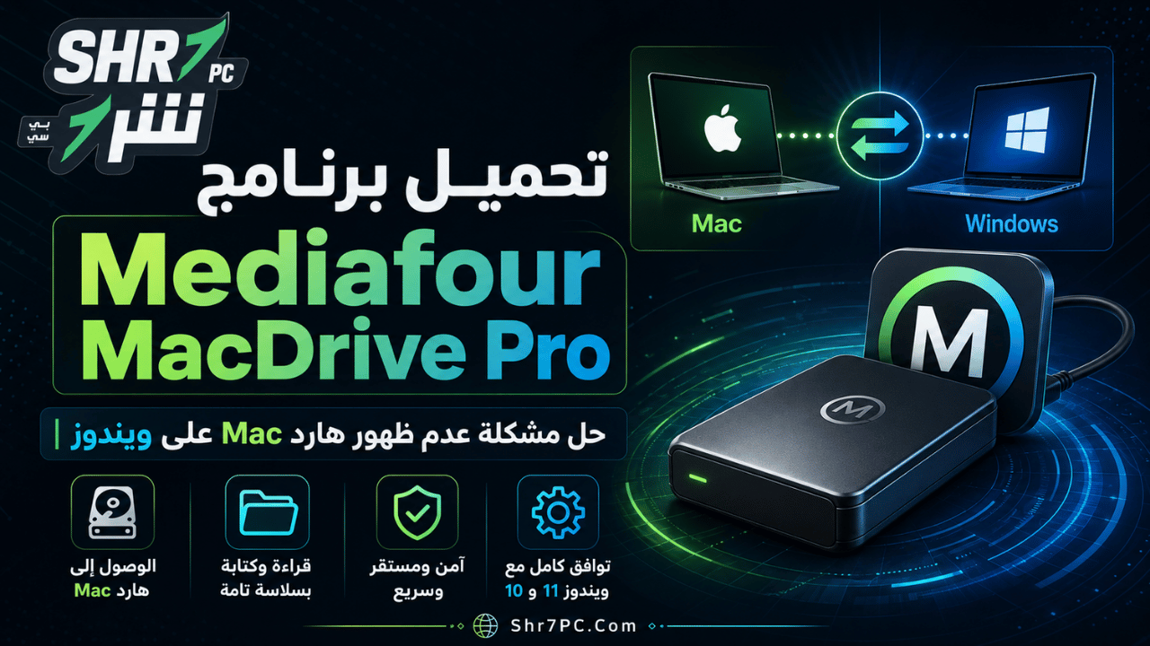 تحميل برنامج Mediafour MacDrive Pro: حل مشكلة عدم ظهور هارد Mac على ويندوز