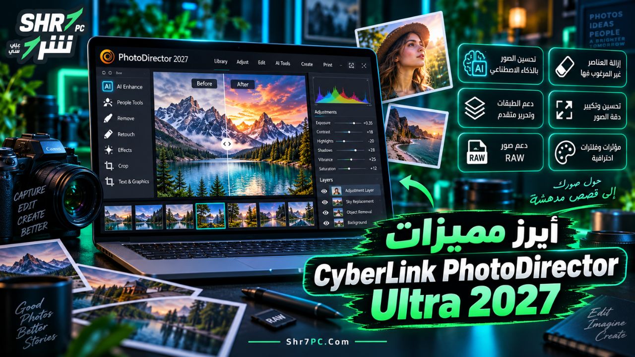 أبرز مميزات CyberLink PhotoDirector Ultra 2027