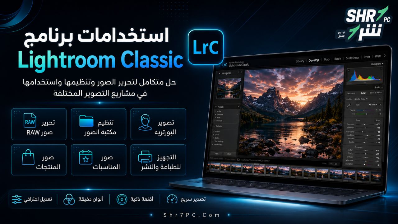 استخدامات برنامج Lightroom Classic