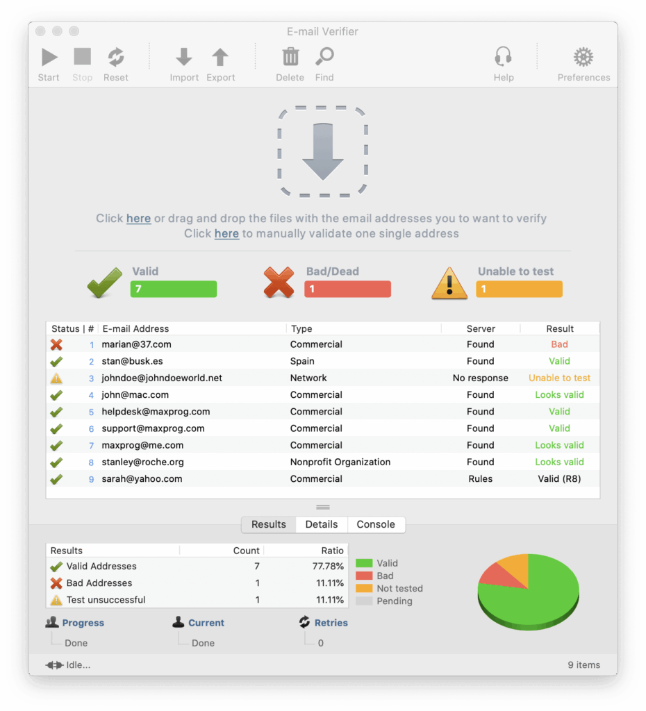 تحميل برنامج Maxprog eMail Verifier لتنظيف القوائم البريدية والتحقق من الإيميلات