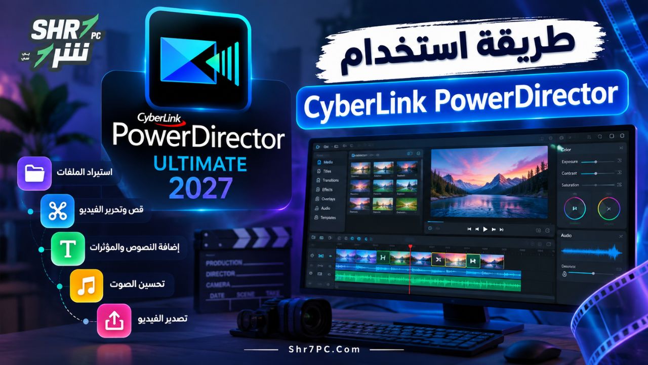 طريقة استخدام CyberLink PowerDirector