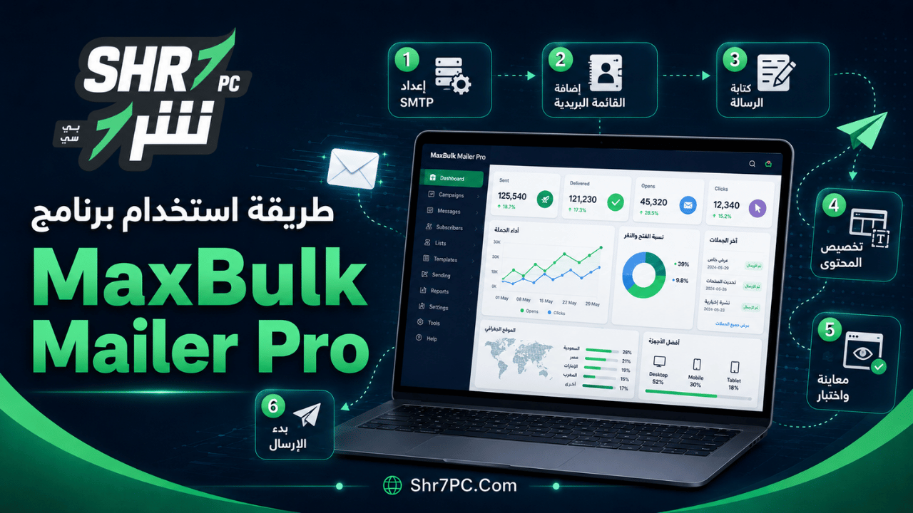 طريقة استخدام برنامج MaxBulk Mailer Pro