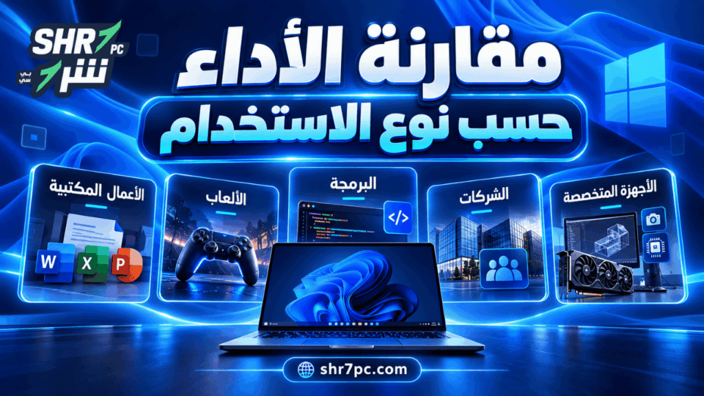مقارنة الأداء حسب نوع الاستخدام